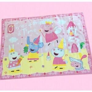 Peppa Pig Once Upon a Time Backdrop Birthday Party Play Room Grommett Decor 6'